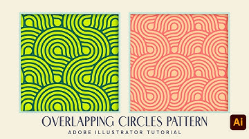 create overlapping circles pattern | adobe illustrator tutorial