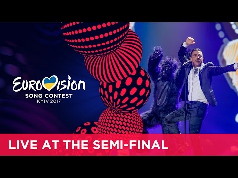 Francesco Gabbani - Occidentali's Karma (Italy) at the first Semi-Final