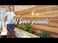 How to make DIY cedar fence panels with built in lights | The DIY Tribe