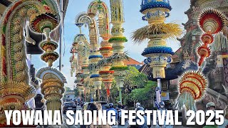 Cantik Dan Megah, Deretan Penjor Big Size Lomba Penjor Yowana Sading Festival 2025