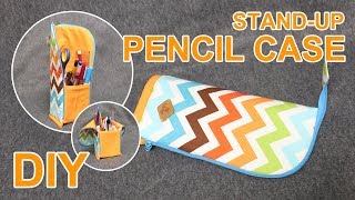 Как сшить пенал подставка | How to make a standing pencil case #sewingtimes