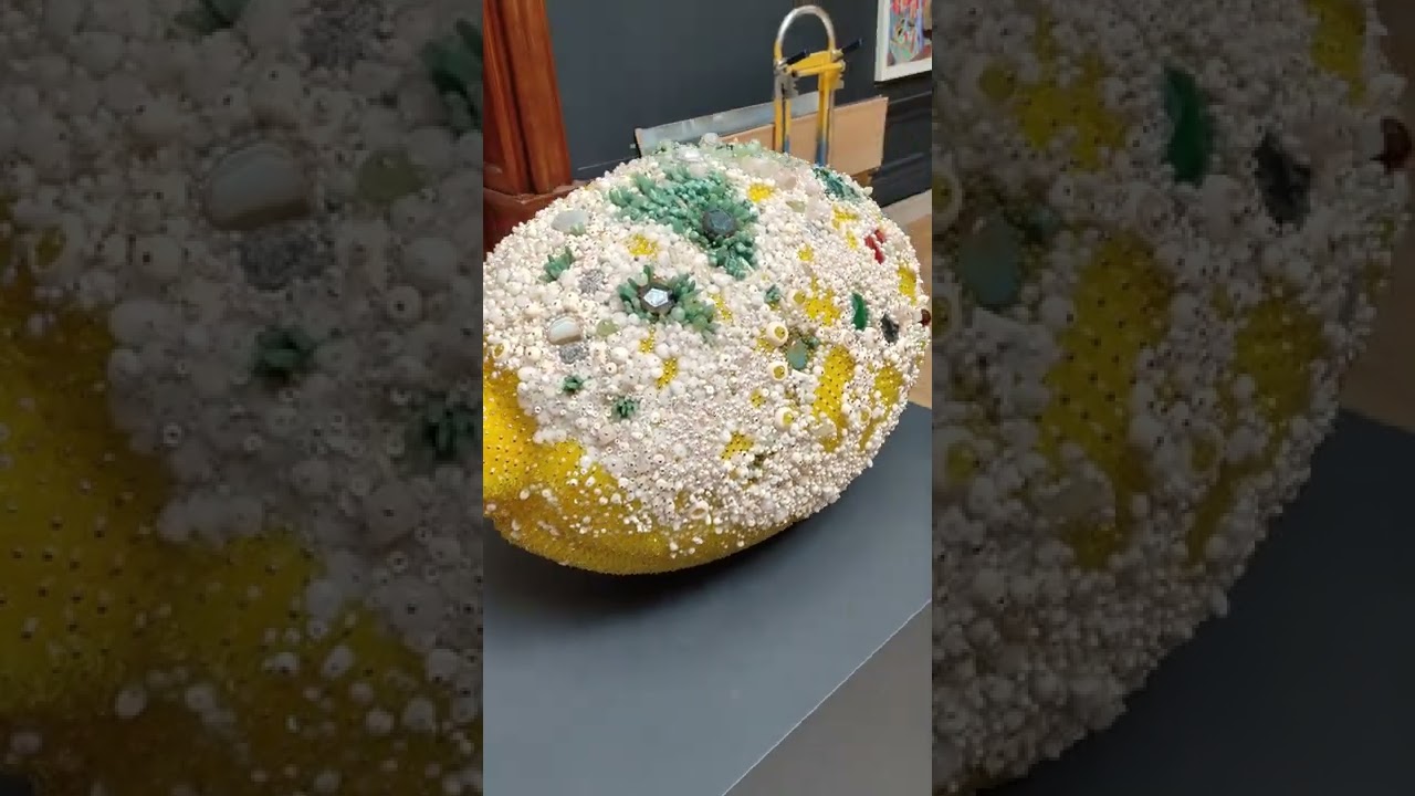 Giant Lemon sculpture at RA Summer exhibition 2022