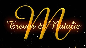 Animated wedding monogram projection