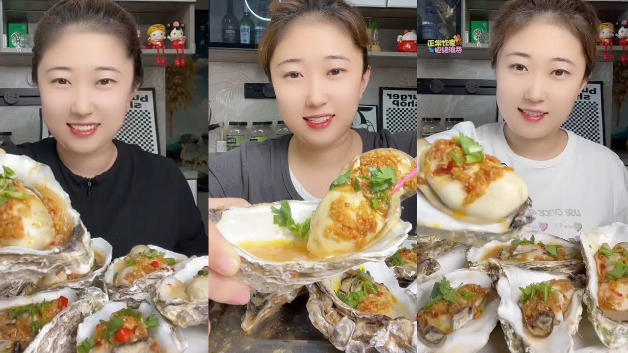 Asmar challenge Eating Seafood 🦞Shrimp 🍤🦐 Crap 🐙🦑 Squid (1Mukbbang)#salmon #oysters #shrimp #squid 