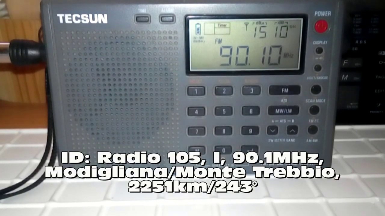 16.06.2019 06:56UTC, [Es], Radio 105, I, 90.1MHz, 2251km