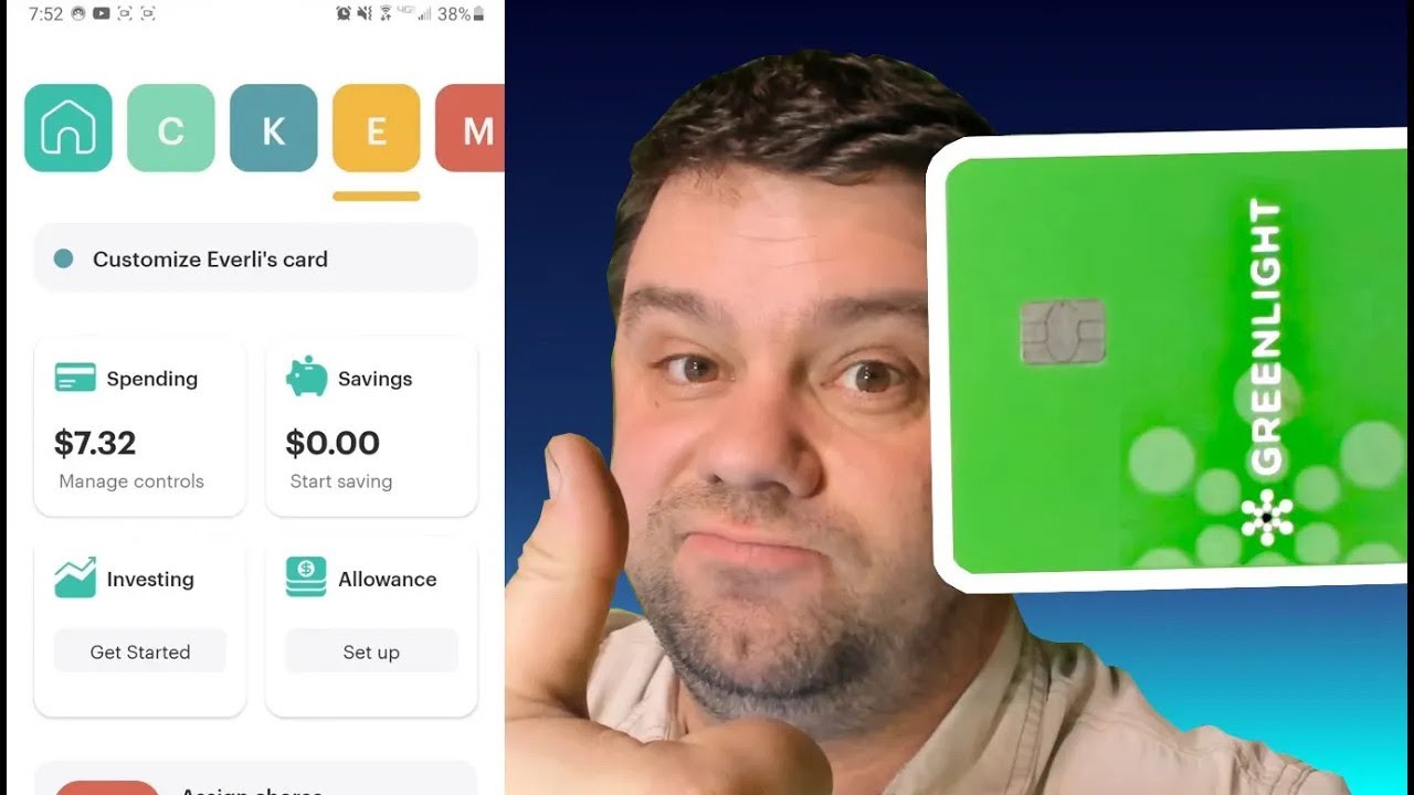 Greenlight debit card - let's look at the app!