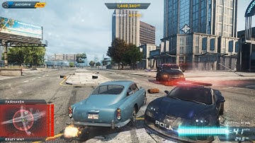 NFS Most Wanted 2012 Aston Martin DB5 Police Chase Heat Level 6 Pursuit