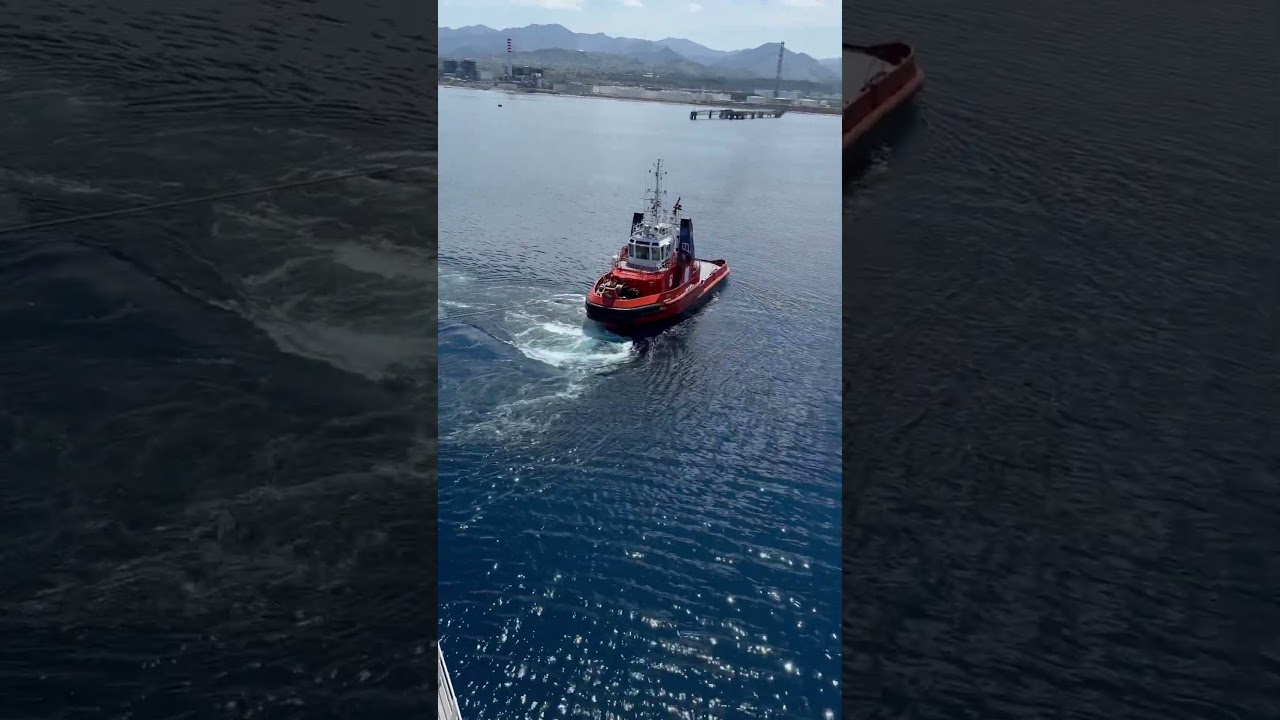 Tug Boat Working hard 