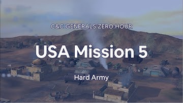 USA Mission 5 - C&C Generals Zero Hour Campaign Gameplay [Hard Army, No Commentary]