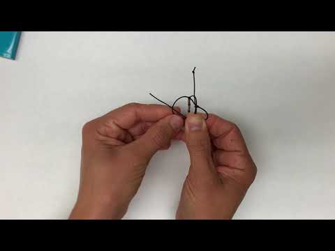 Morse Code Bracelet Slip Knot tutorial