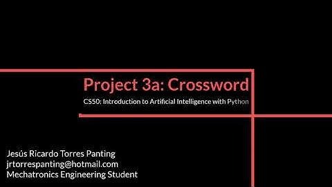 Project 3a: Crossword
