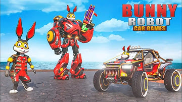 Robot Perang Berubah Jadi Kelinci | Bunny Robot Car Game : Buggy Robot War ( Android Gameplay )