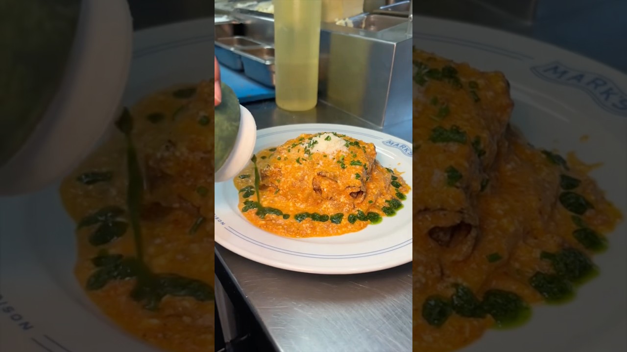The LASAGNA DELLA NONNA from Mark’s off Madison is one of the BEST we’ve DEVOURED!#DEVOURPOWER #NYC