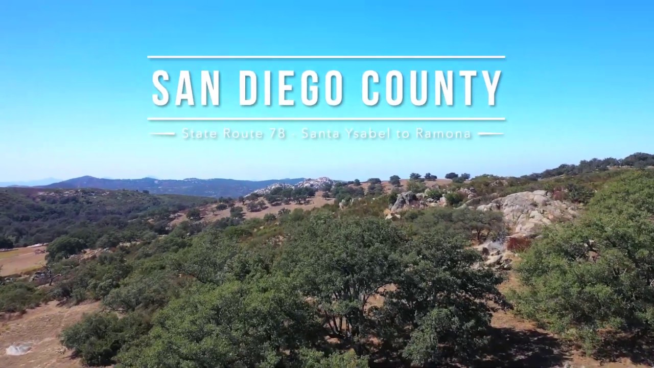 California, San Diego County - Santa Ysabel to Ramona