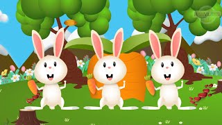 Hop Little Bunnies | Sleeping Bunnies Song | Playful Kindergarten Songs | Nanyland Rhymes for Babies