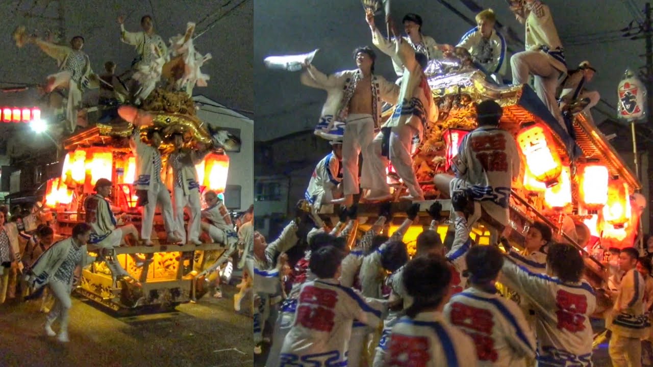 平野郷夏祭り2026 試験曳き 西脇組 だんじり 最後の遊び など 2026.7