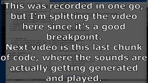 Game programming: hooking sound effects into game