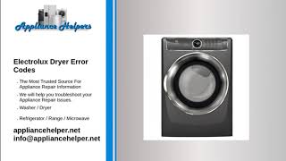 Electrolux Dryer Error Codes