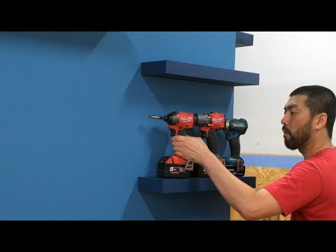 Make DIY floating Shelf_무지주 벽선반 만들기