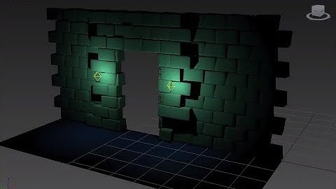 3DSmax - Brick wall generator with doors and lights [Free Plugin]