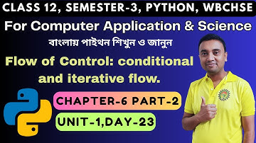 Python Programming | Chapter 6 Part 2 Unit 1 | Class12 Semester 3 | Computer Application & Science