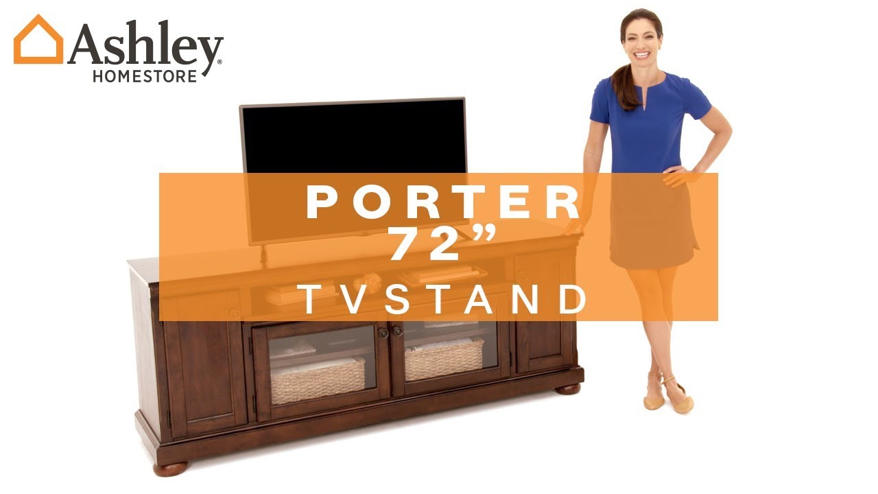 Ashley HomeStore Porter 72" TV Stand YouTube
