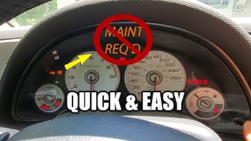 How To Remove MAINTENANCE REQUIRED Light on Acura! (RSX Type S)