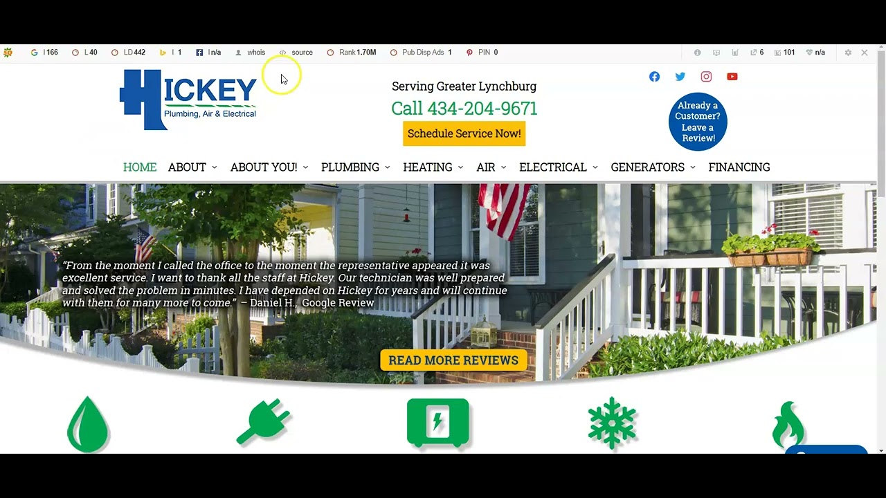 Hickey Plumbing Air & Electrical Heating and Air Lynchburg VA YouTube