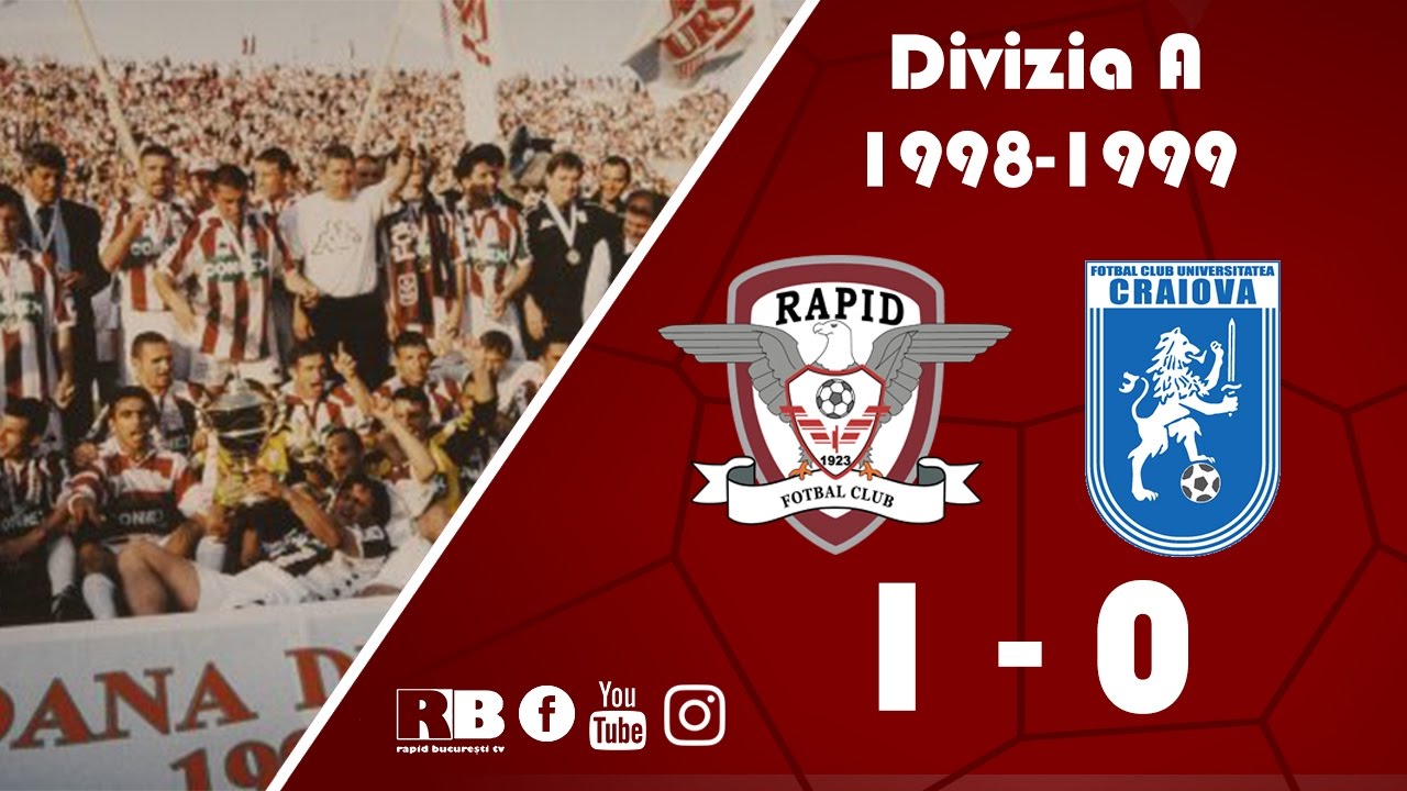 Rapid-Craiova 1-0 (Divizia A 1998-1999) - YouTube