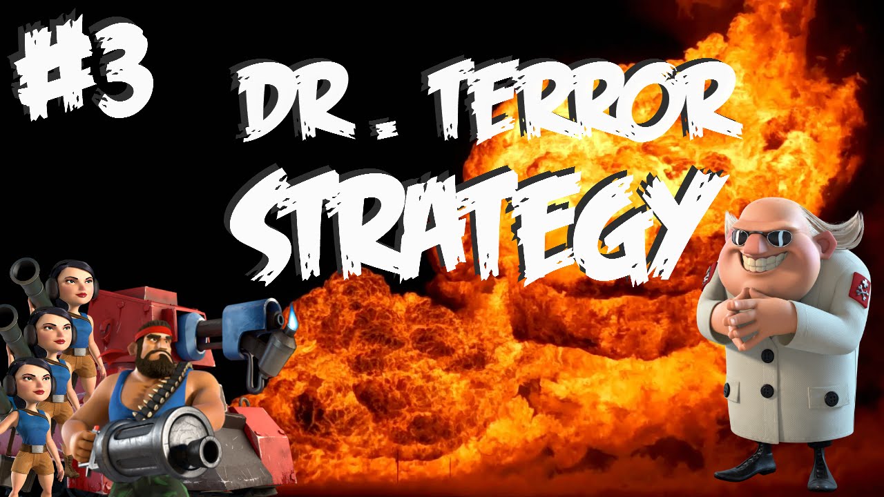 Boom Beach #3 - Dr. T Lv 1-4 | Attack strategy on Dr. Terror with Scorcher, Heavies & Zookas puppy paradise