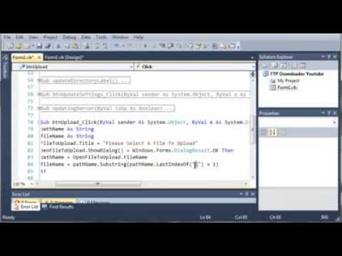 Visual Basic   184   FTP Downloader Part 7 Uploading Files