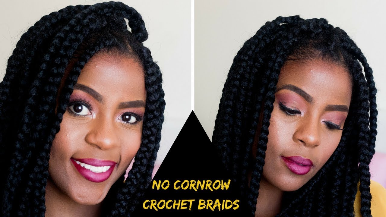 How To No Cornrow Crochet Braids On Short Natural Hair South