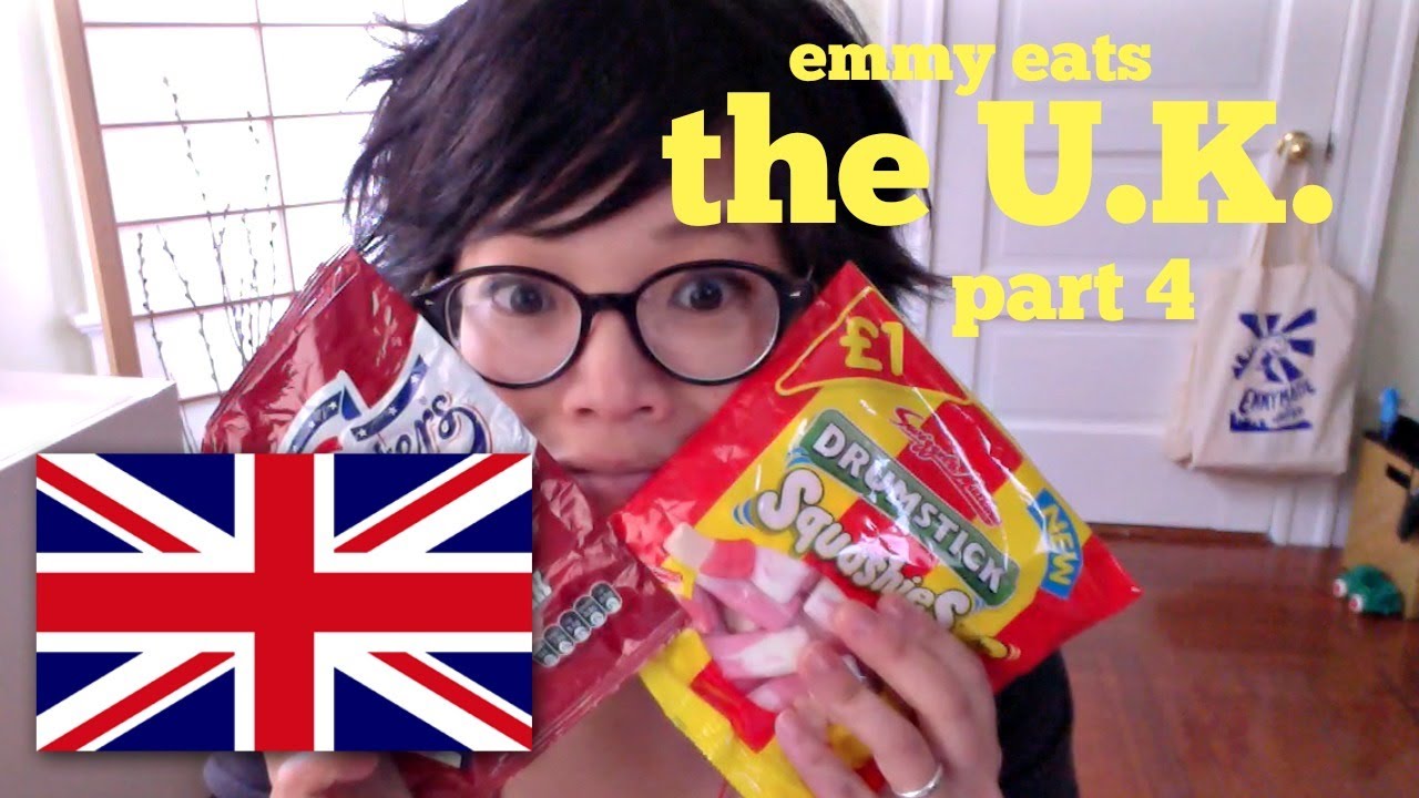 Emmy Eats the U.K. part 4 - more British snacks & sweets | emmymade