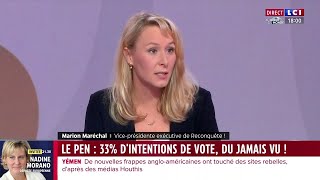 Le gouvernement Attal a "un sérieux problème de niveau" estime Marion Maréchal