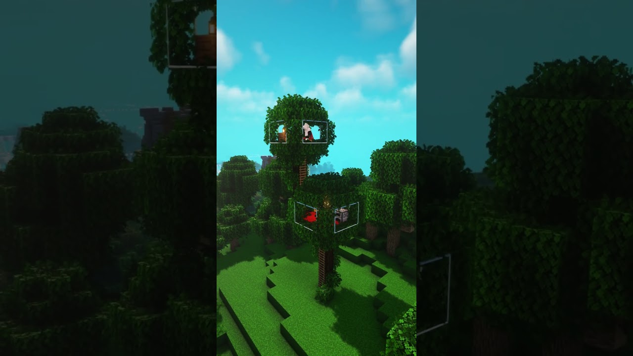 Minecraft:สร้างบ้านต้นไม้🌳 | Ziolet 