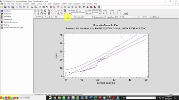 225 Power Transformations Statlet 冪變換成常態分配
