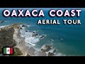 Oaxaca, Mexico Aerial Tour: Coastline and Beaches (Mexico drone footage)