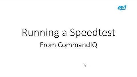 CommandIQSpeedtest