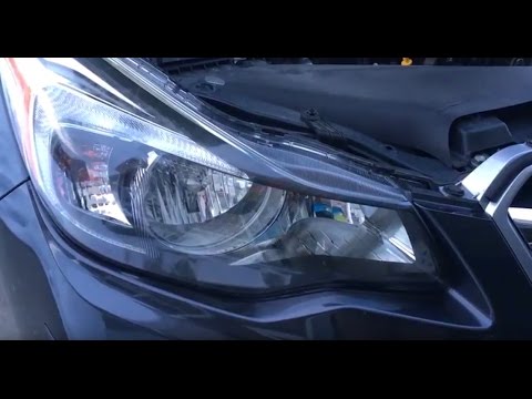 Subaru Impreza Headlight Replace Video 2011 2012 2013 2014