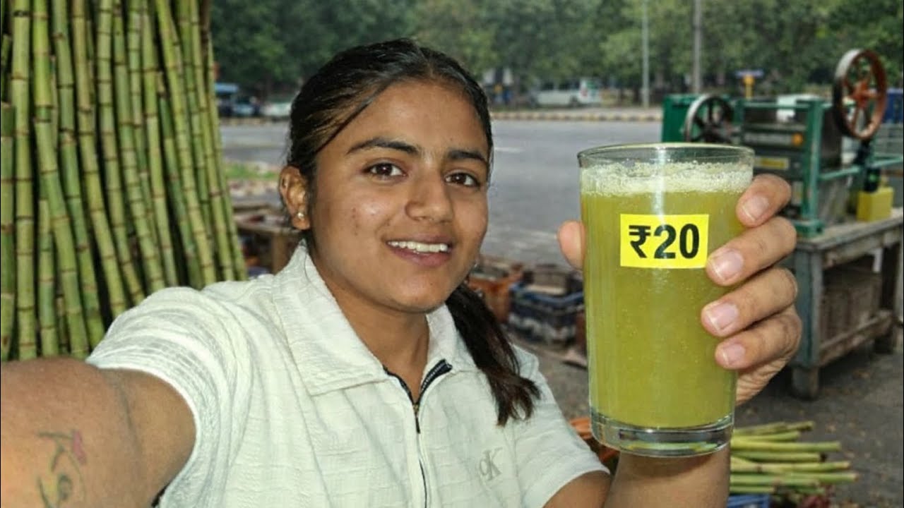 Ganne ka raas bada glass 20 rupaye 😂