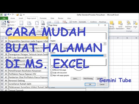 Bikin Halaman Di Excel