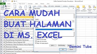 Cara Mudah Memberikan Halaman di Excel || Setting Halaman Excel || Tips dan Trik Excel