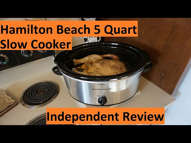 Hamilton Beach 5 Quart Portable Slow Cooker