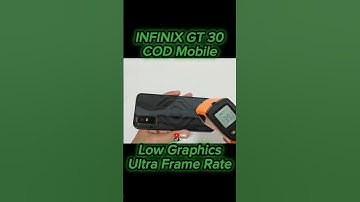 INFINIX GT 30 Test Game COD Mobile Ultra Frame Rate Battery Drain Test Full Handcam