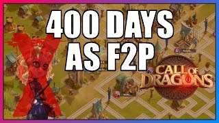 400 Day Account Review! F2P in Call of Dragons!