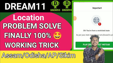 Dream11 Location Problem 2023 | How To Solve Dream 11 Location Problem | 100% Working Solution😱