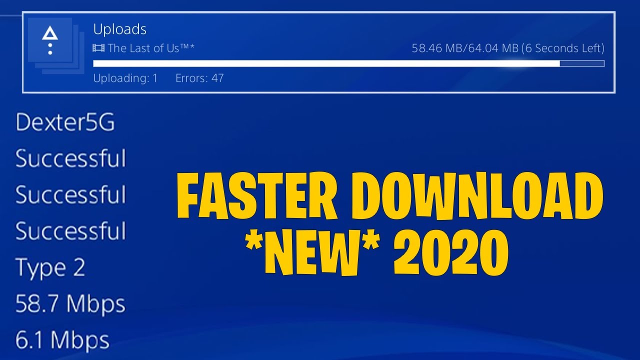 NEW* To Download/Update PS4 Games - Legit Upload Increase! 400% Faster! 2020 - YouTube