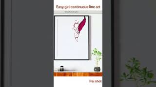 Easy girl continuous line art using python turtle #shorts #paishot #homedecor Profile