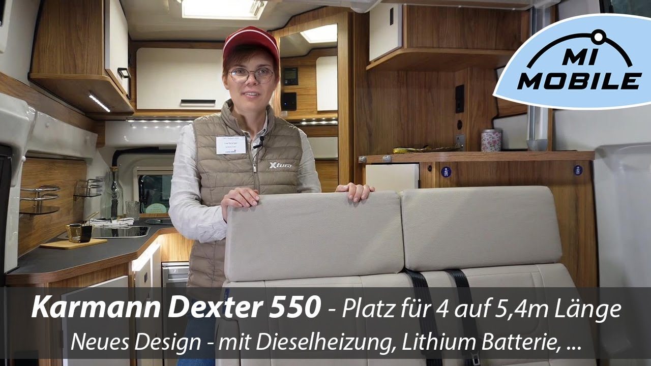 NEU CMT 2024 - Camper für 4 auf 5,4m - der unvergleichliche Karmann Dexter 550 - Neues Interior