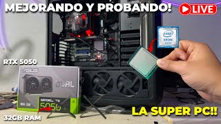 MEJORANDO Y PROBANDO LA SUPER PC DE 30 KILOS EN VIVO!!!